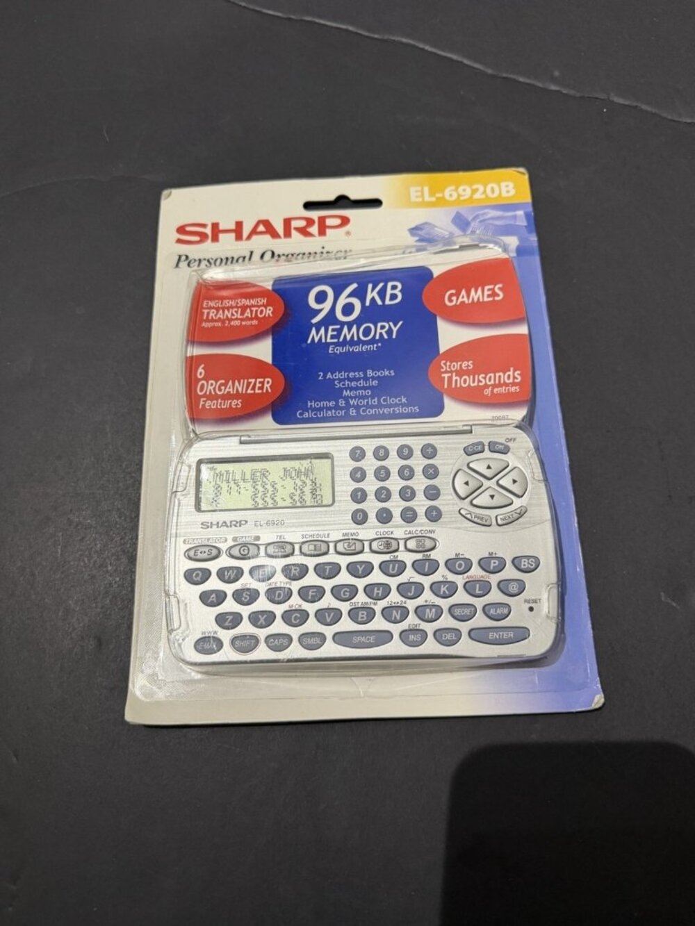 Sharp EL-6920B Personal Organizer Games Translator